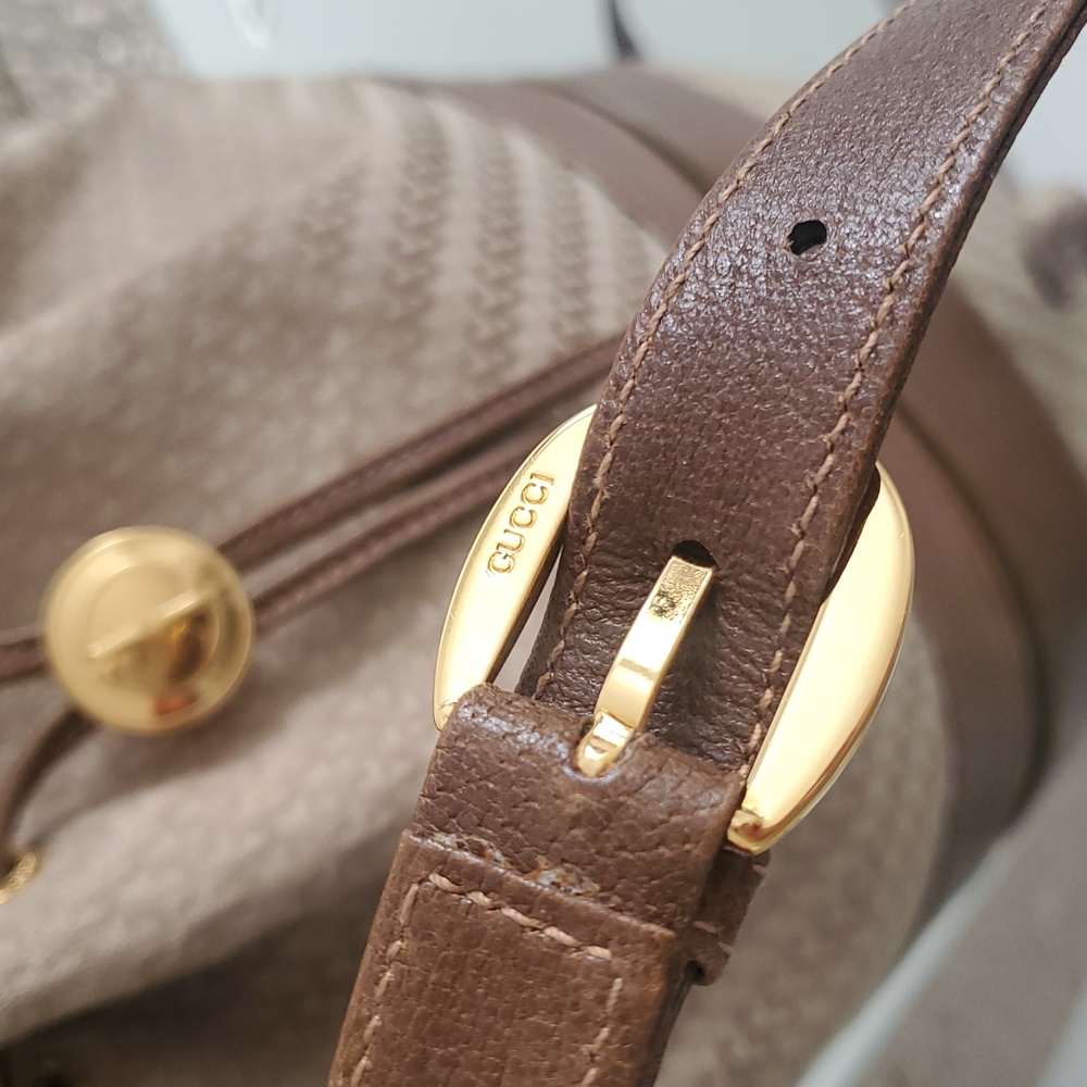 80's Gucci Rare Vintage Bucket Crossbody Shoulder Bag - Picture 6 of 17